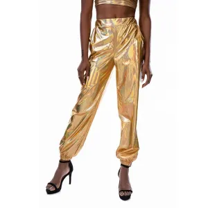Holographic Women's Festival Rave Pants