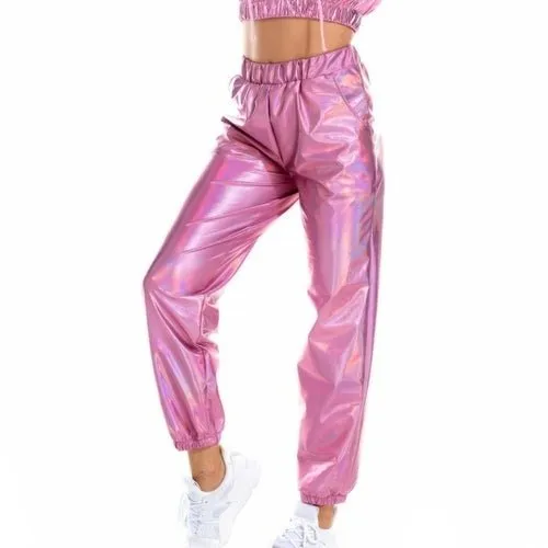 Holographic Women's Festival Rave Pants