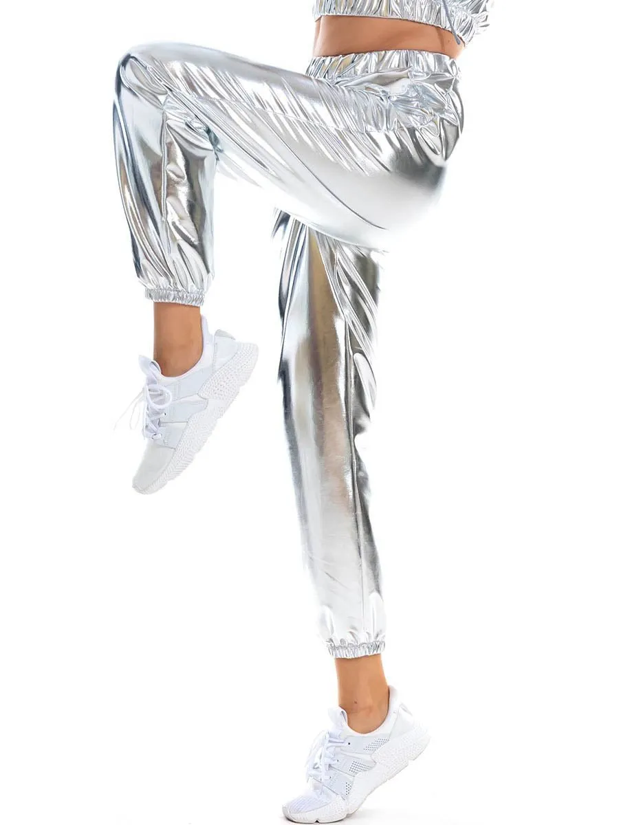 Holographic Women's Festival Rave Pants