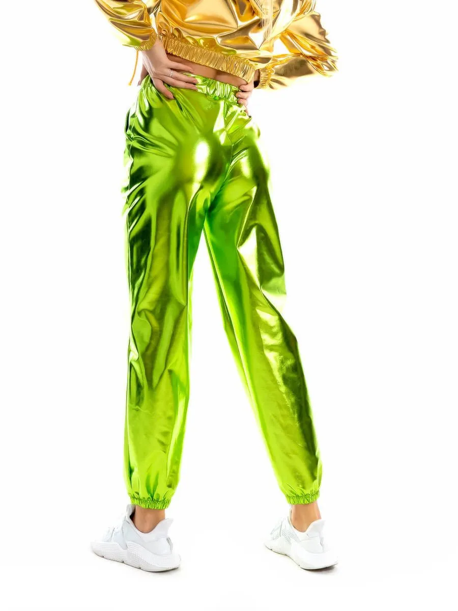 Holographic Women's Festival Rave Pants