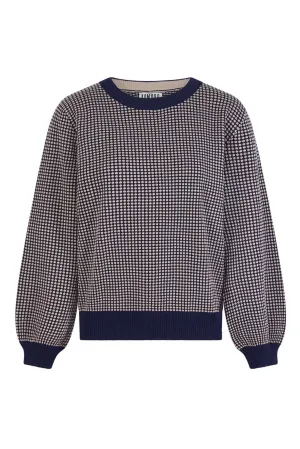 Hope Women's Organic Cotton Puff Sleeve Jumper | Navy