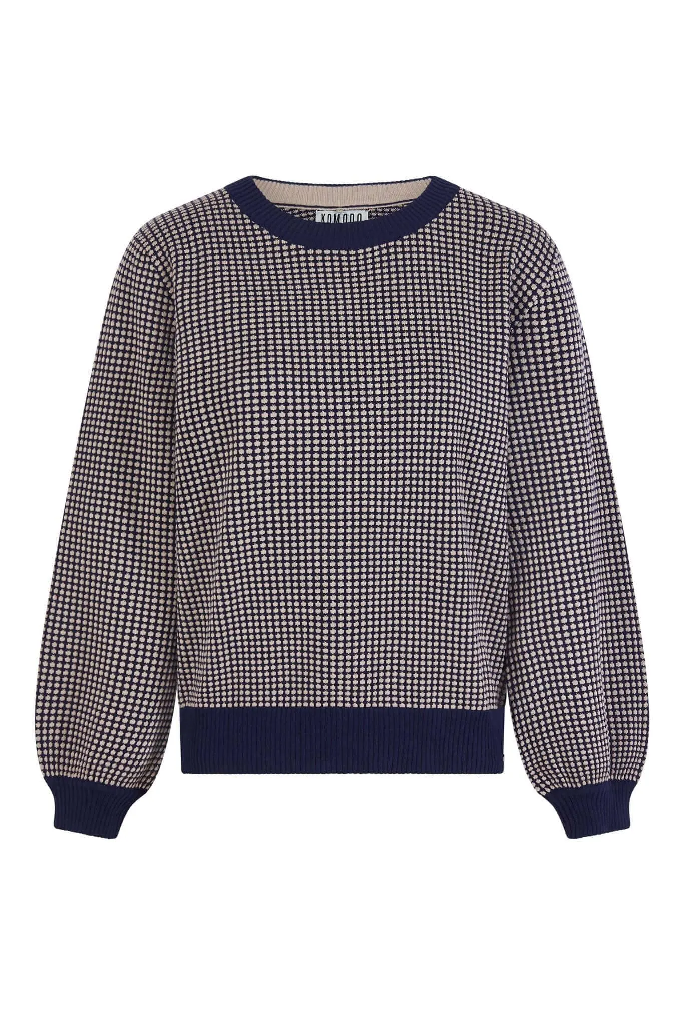 Hope Women's Organic Cotton Puff Sleeve Jumper | Navy