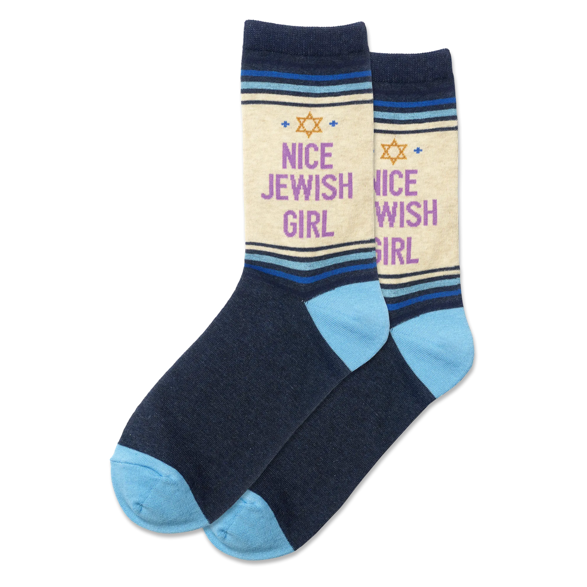 HOTSOX Women's Nice Jewish Girl Crew Socks