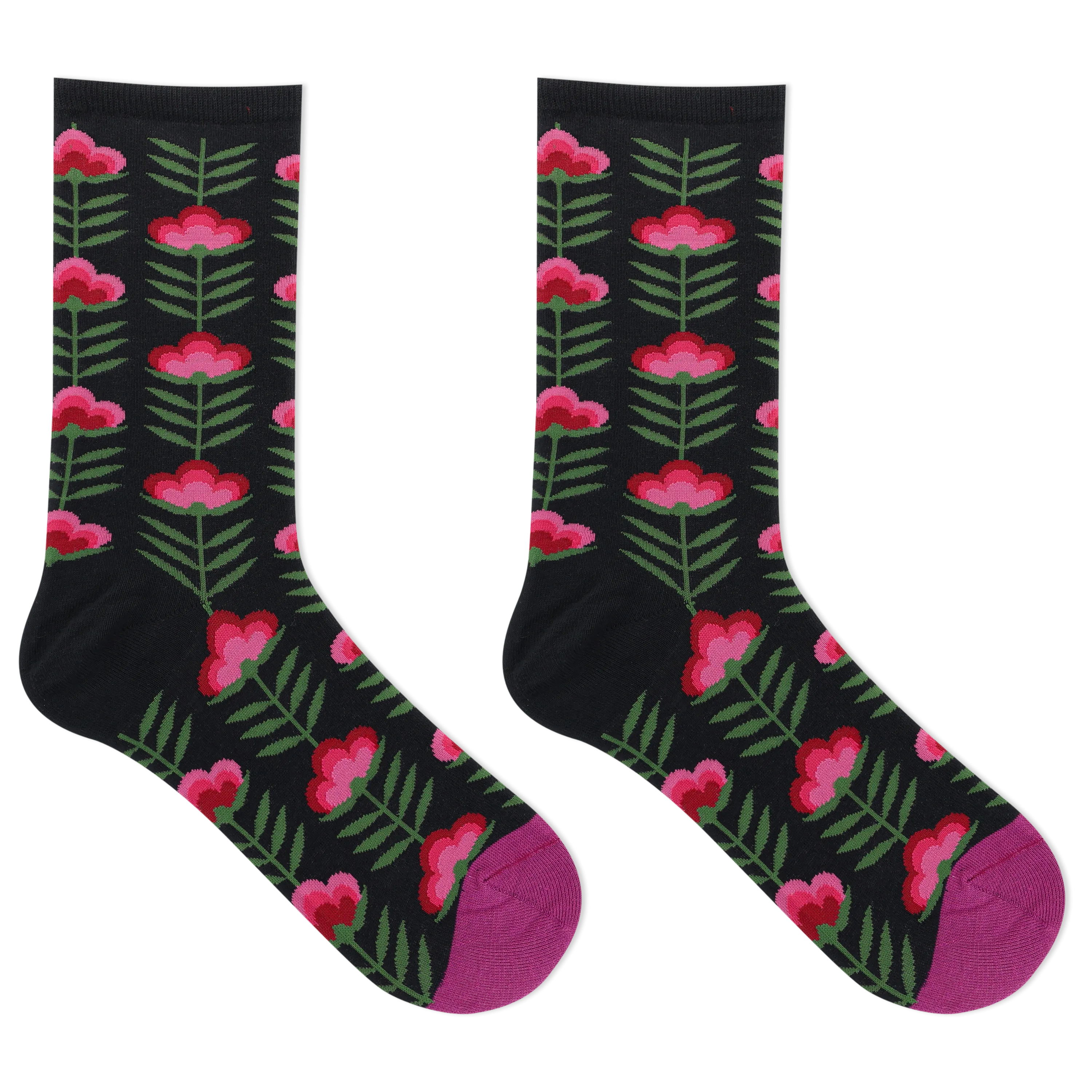 HOTSOX Women's Retro Floral Crew Sock