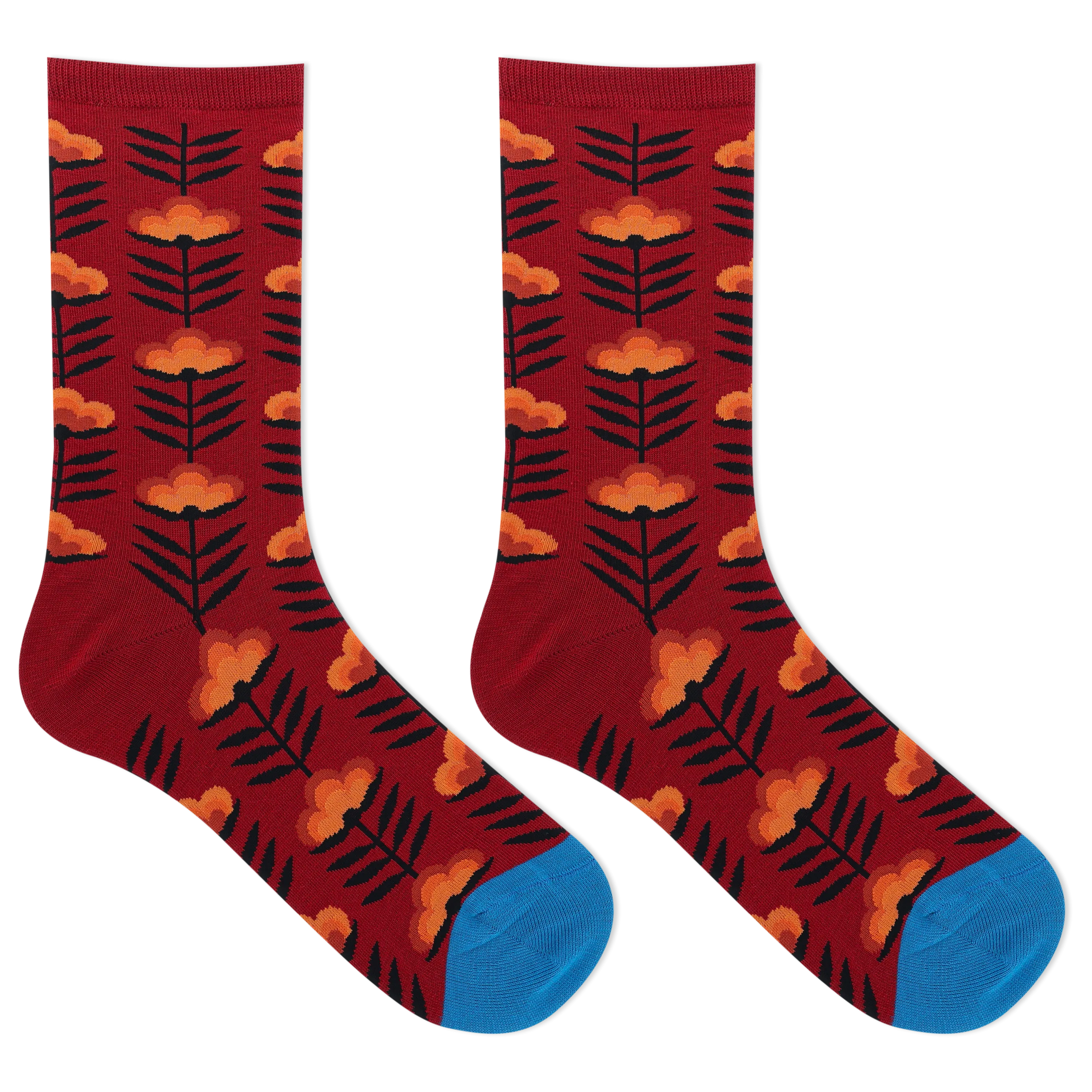 HOTSOX Women's Retro Floral Crew Sock