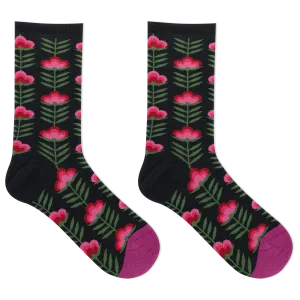 HOTSOX Women's Retro Floral Crew Sock
