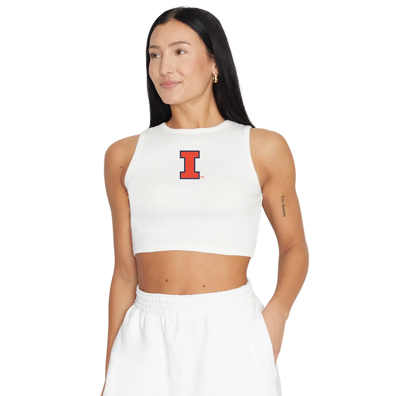Illinois Fighting Illini Touchdown Ribbed Tank