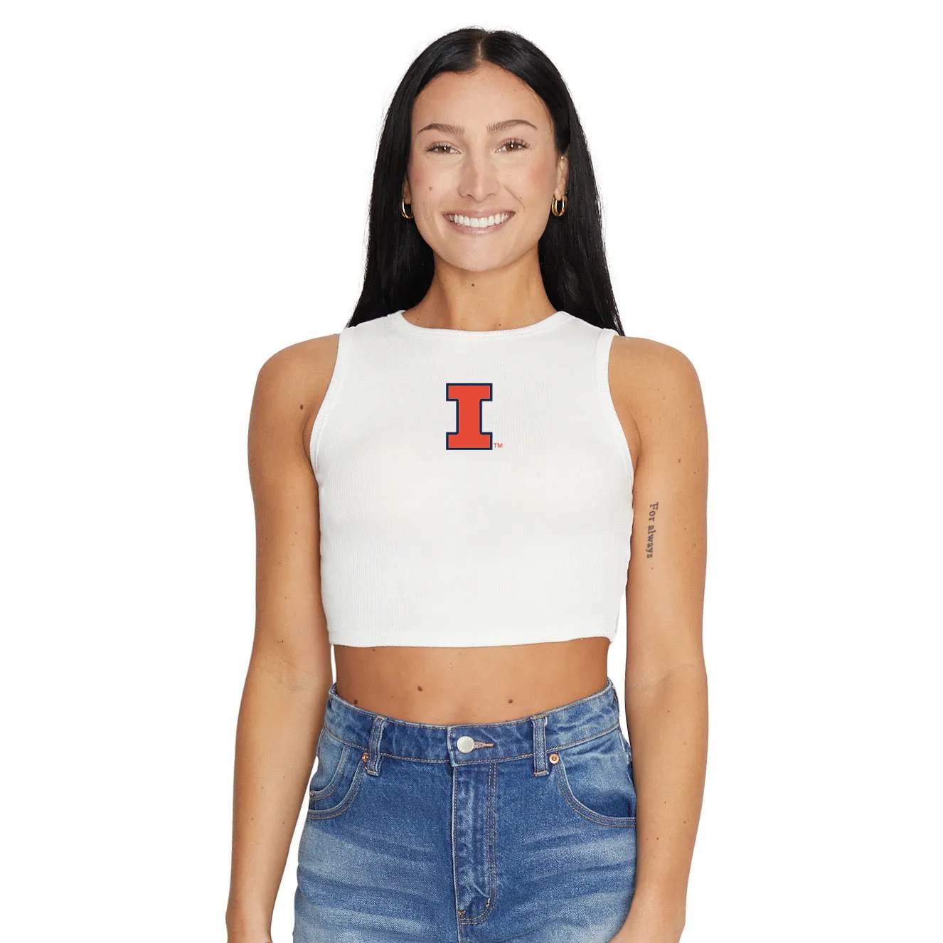 Illinois Fighting Illini Touchdown Ribbed Tank