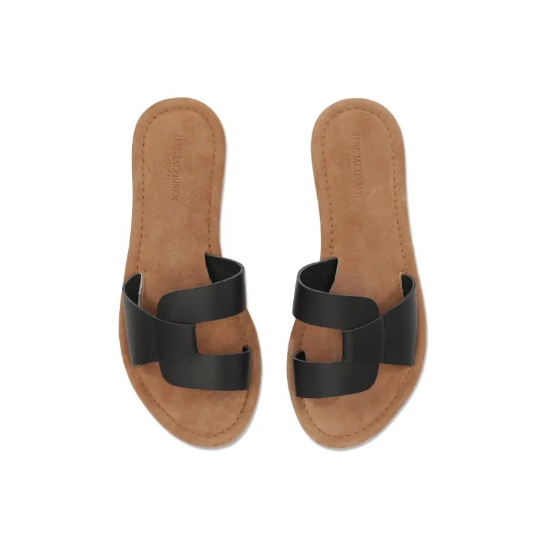 Ilse Jacobsen Leather Sandal - Black