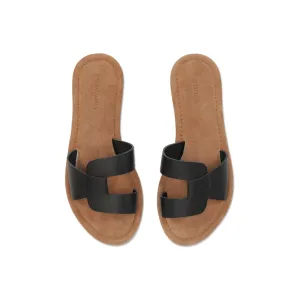 Ilse Jacobsen Leather Sandal - Black