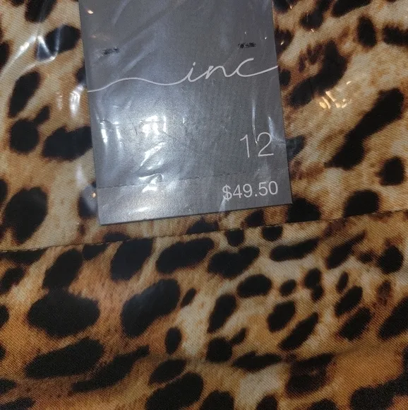 INC; Women's Mid Rise Cheetah Print Pull-On Shorts, Created for Macy's