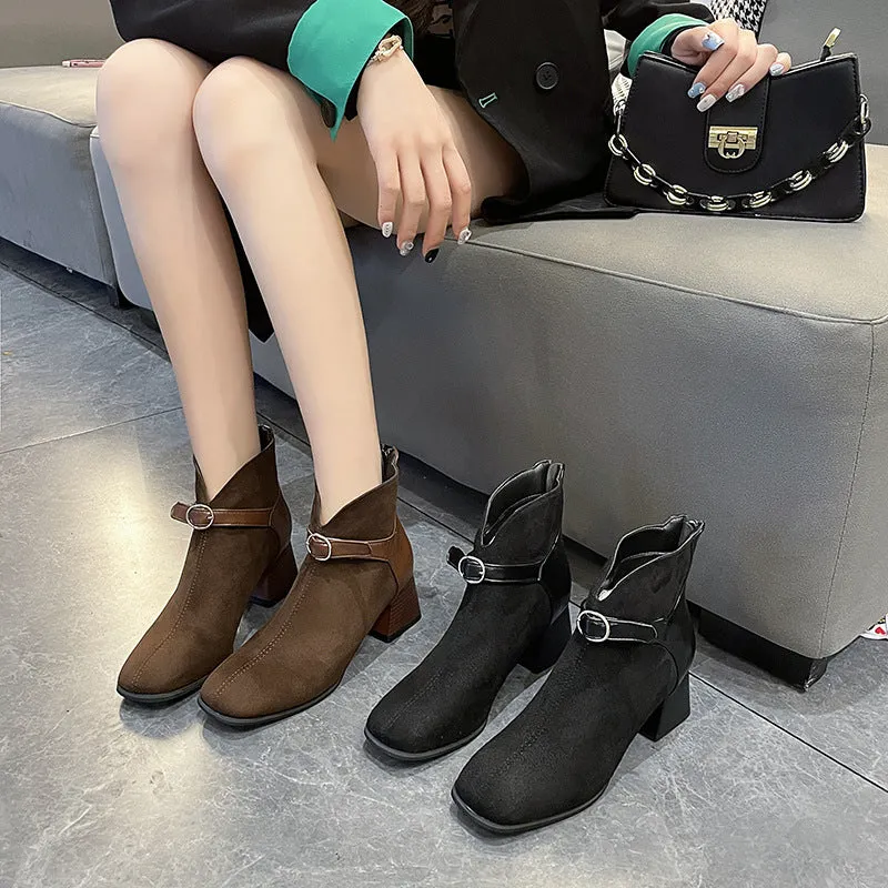 INSTOCK-Retro fashion boots new style fashionable and versatile