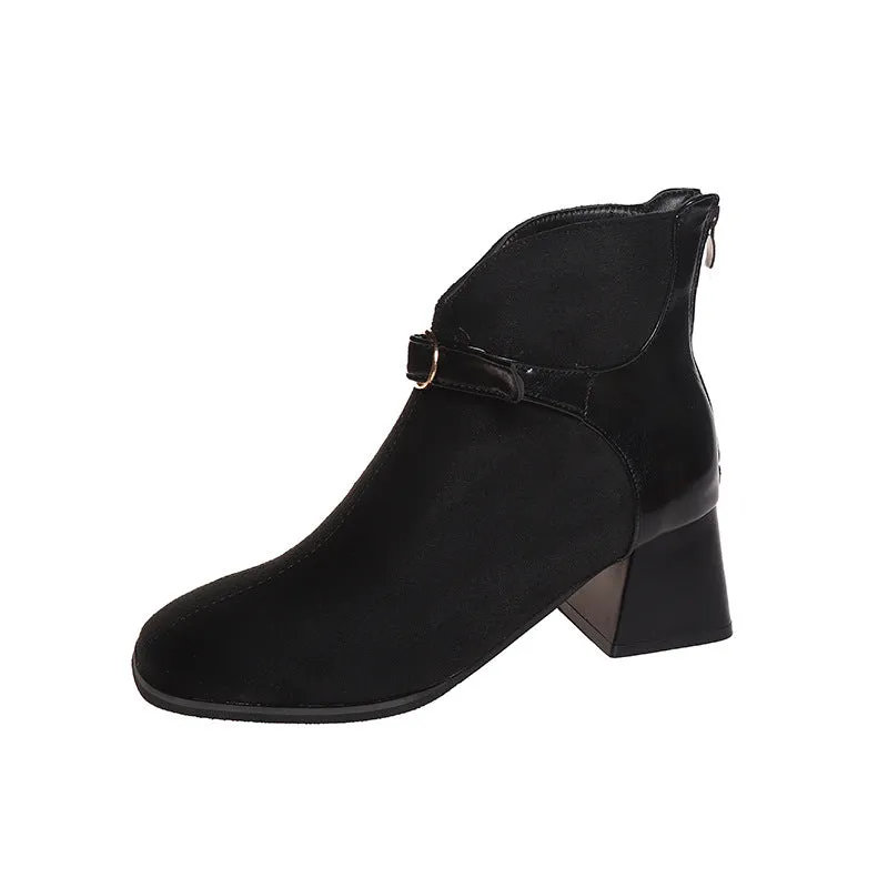 INSTOCK-Retro fashion boots new style fashionable and versatile