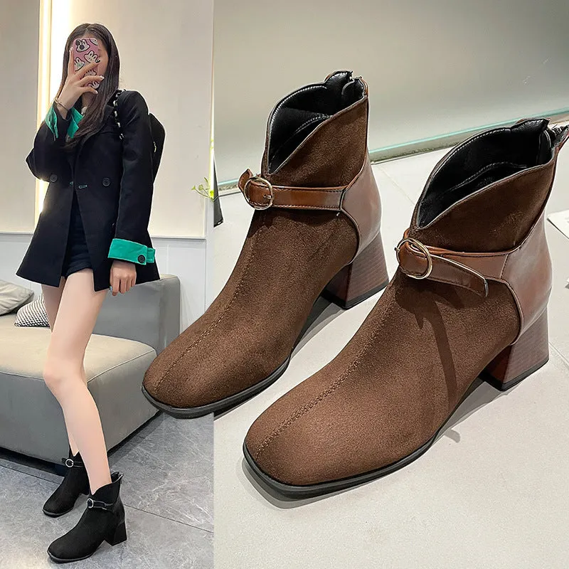 INSTOCK-Retro fashion boots new style fashionable and versatile