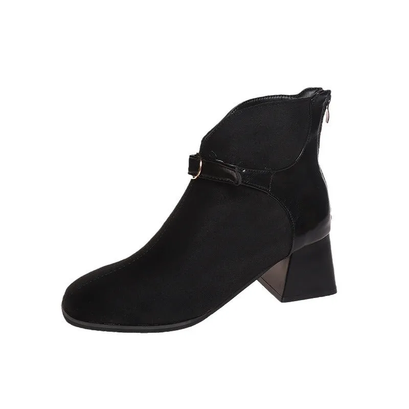 INSTOCK-Retro fashion boots new style fashionable and versatile