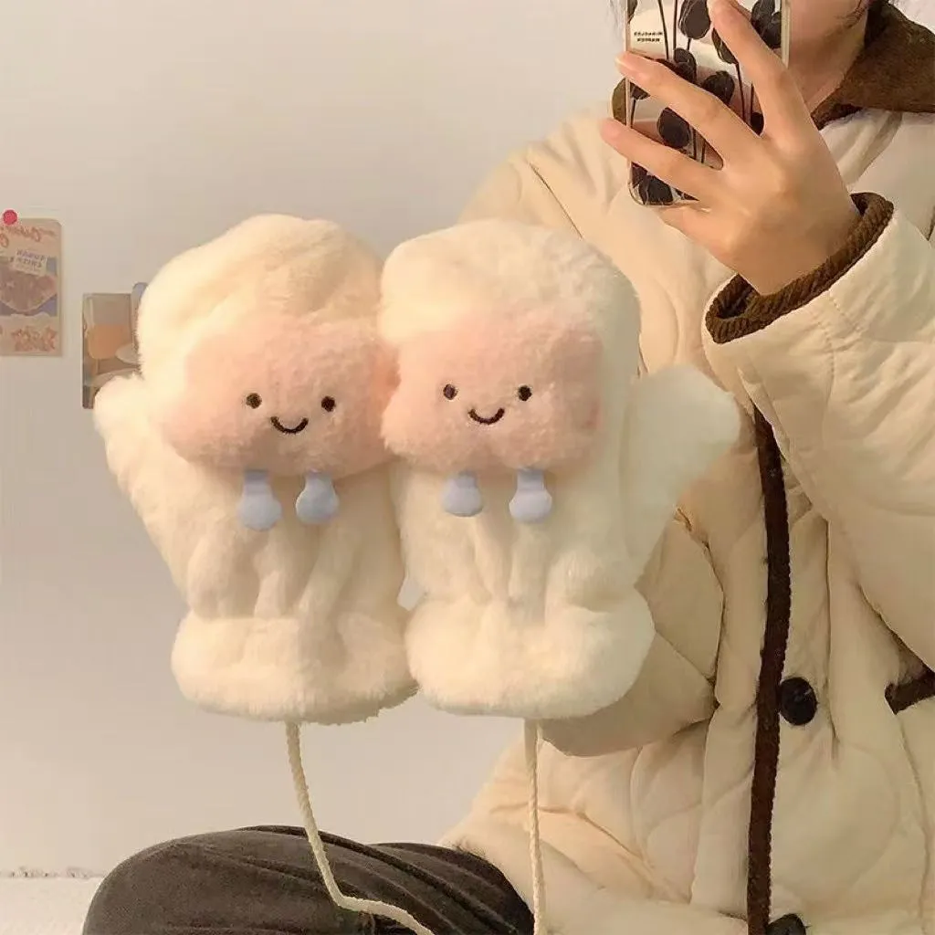 INSTOCK-Women's winter warm cartoon mittens