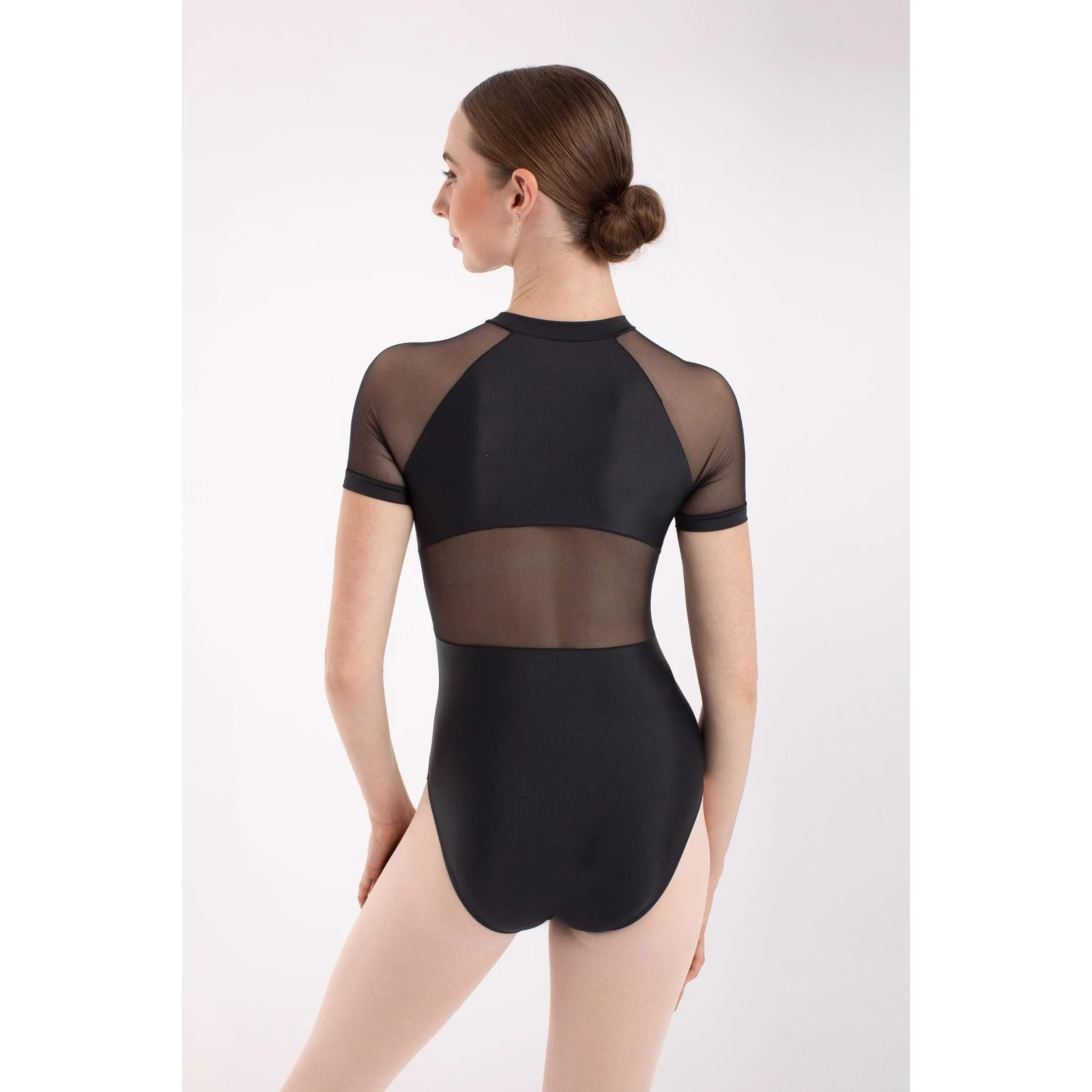 Intermezzo 31672 Mesh Sleeve Leotard - Adult