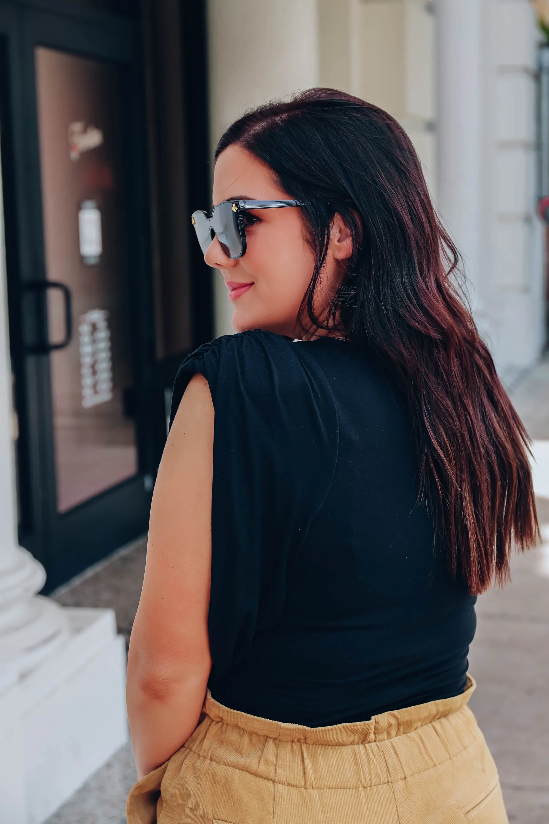 It's A Vibe Padded Shoulder Body Suit