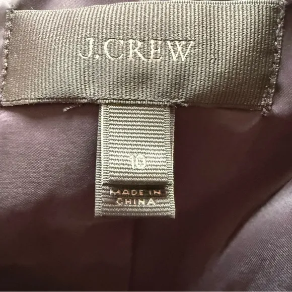 J. Crew Parke Eniko Black  Seersucker Cotton 1 Button Blazer Women's Size 10