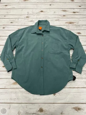 Jacket Shirt By Cmf In Green, Size: L