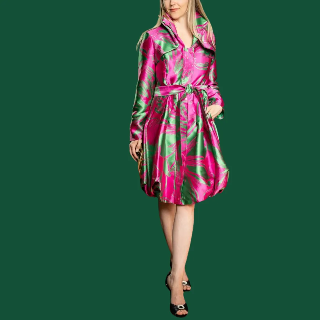 Jacquard Versatile Dress Coat