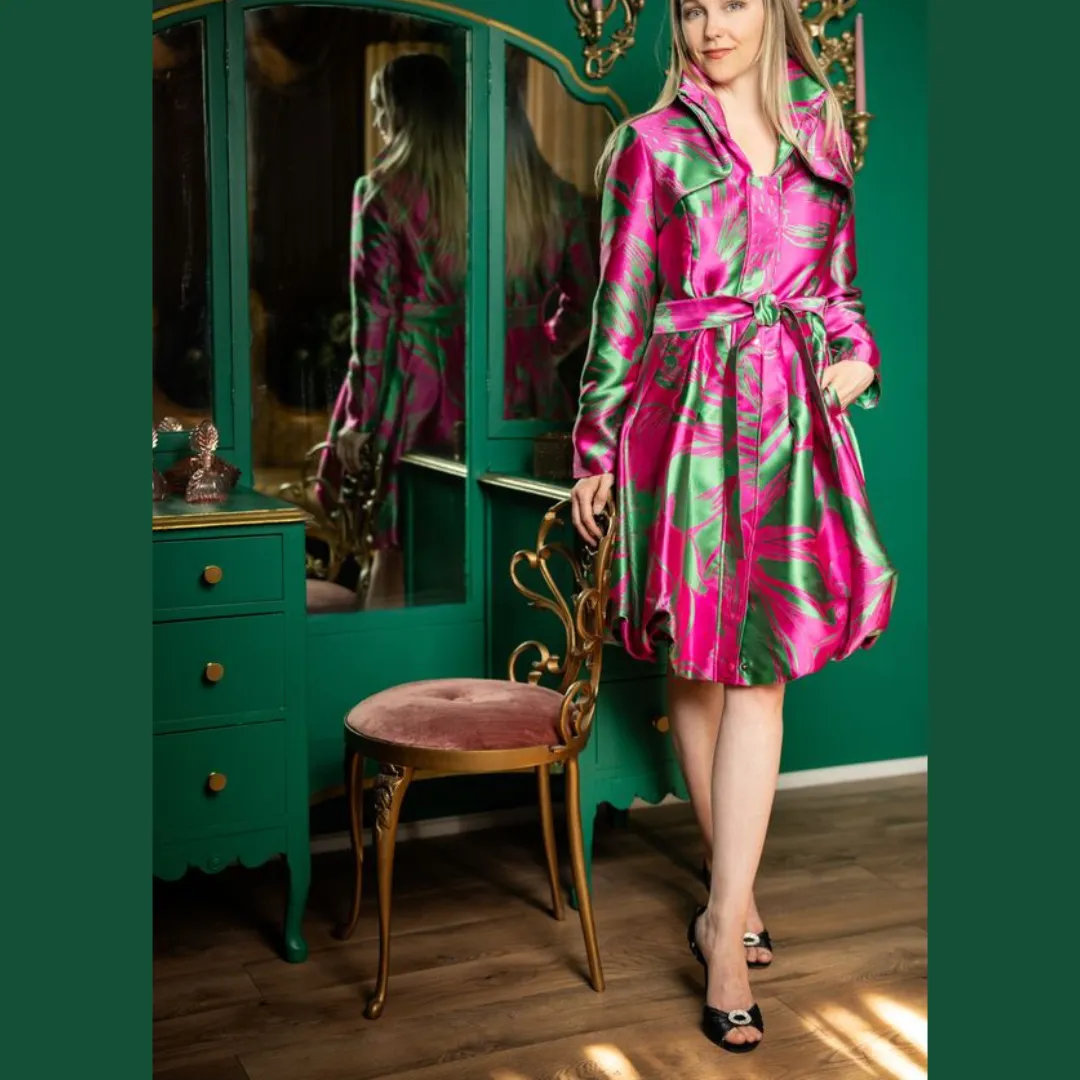 Jacquard Versatile Dress Coat