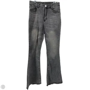 Jeans Flared By Clothes Mentor In Black Denim, Size: S