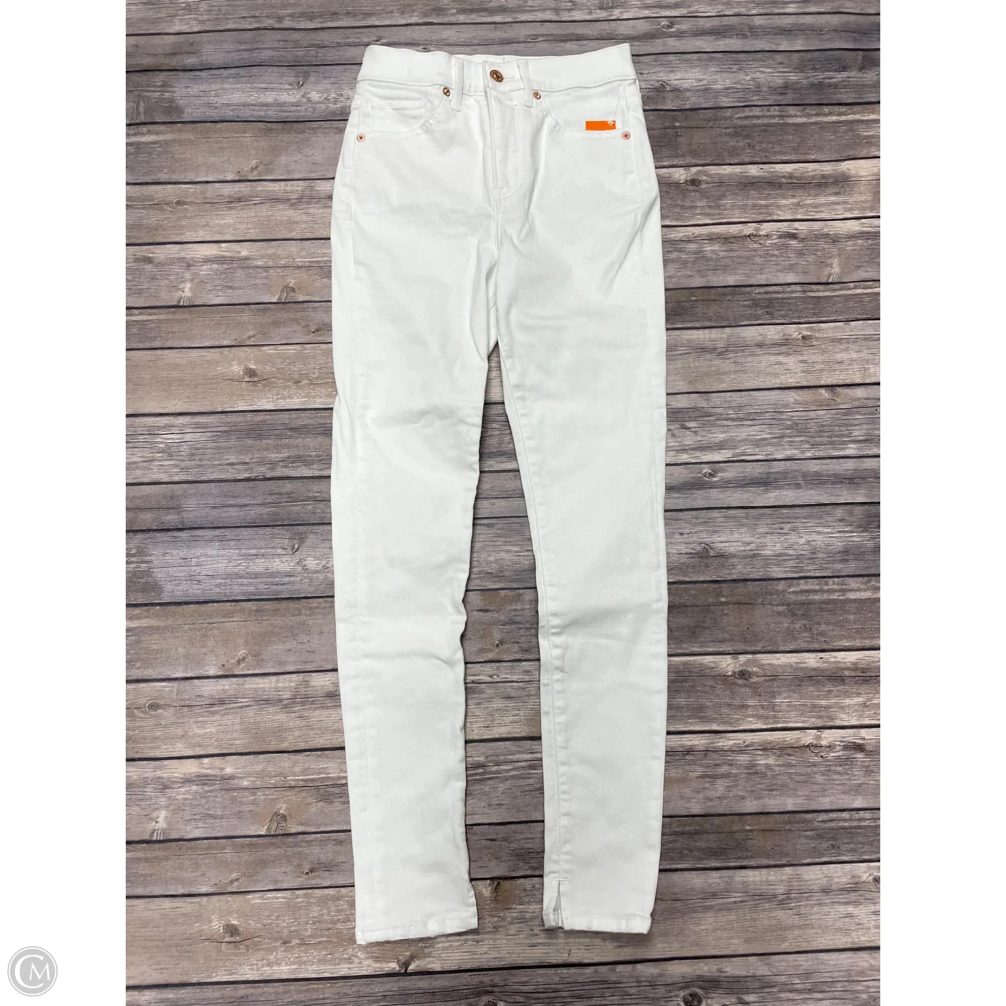 Jeans Skinny By Express In White, Size: 2l