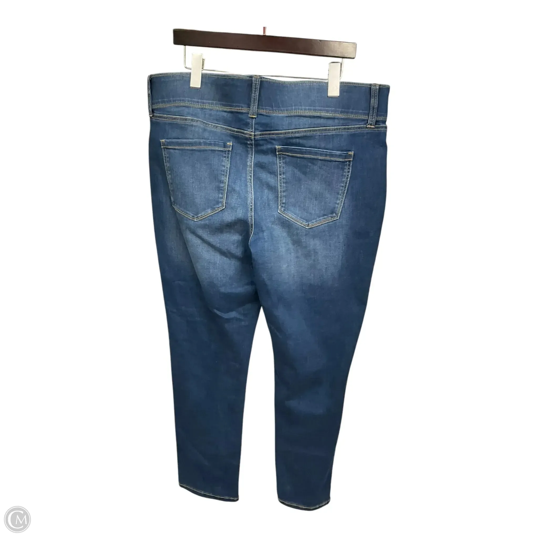 Jeans Straight By Nine West In Blue Denim, Size: 18