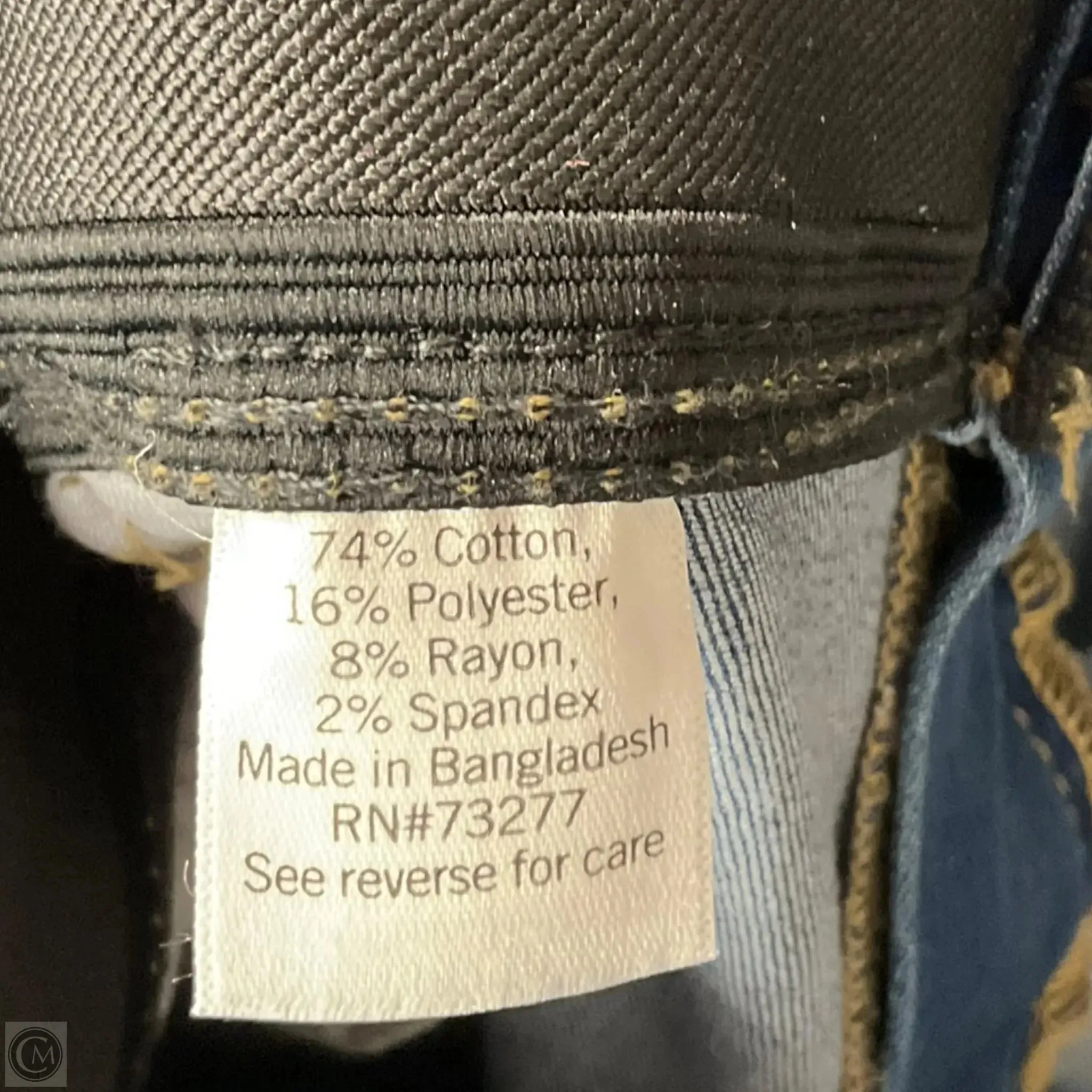 Jeans Straight By Nine West In Blue Denim, Size: 18