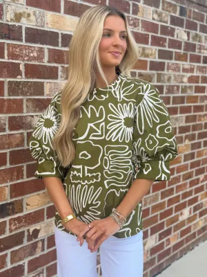 Jonesy Top (Floral Studies)