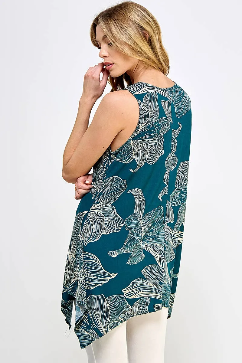 Jostar Shark Bite Hem Tank. Fall Clearance!