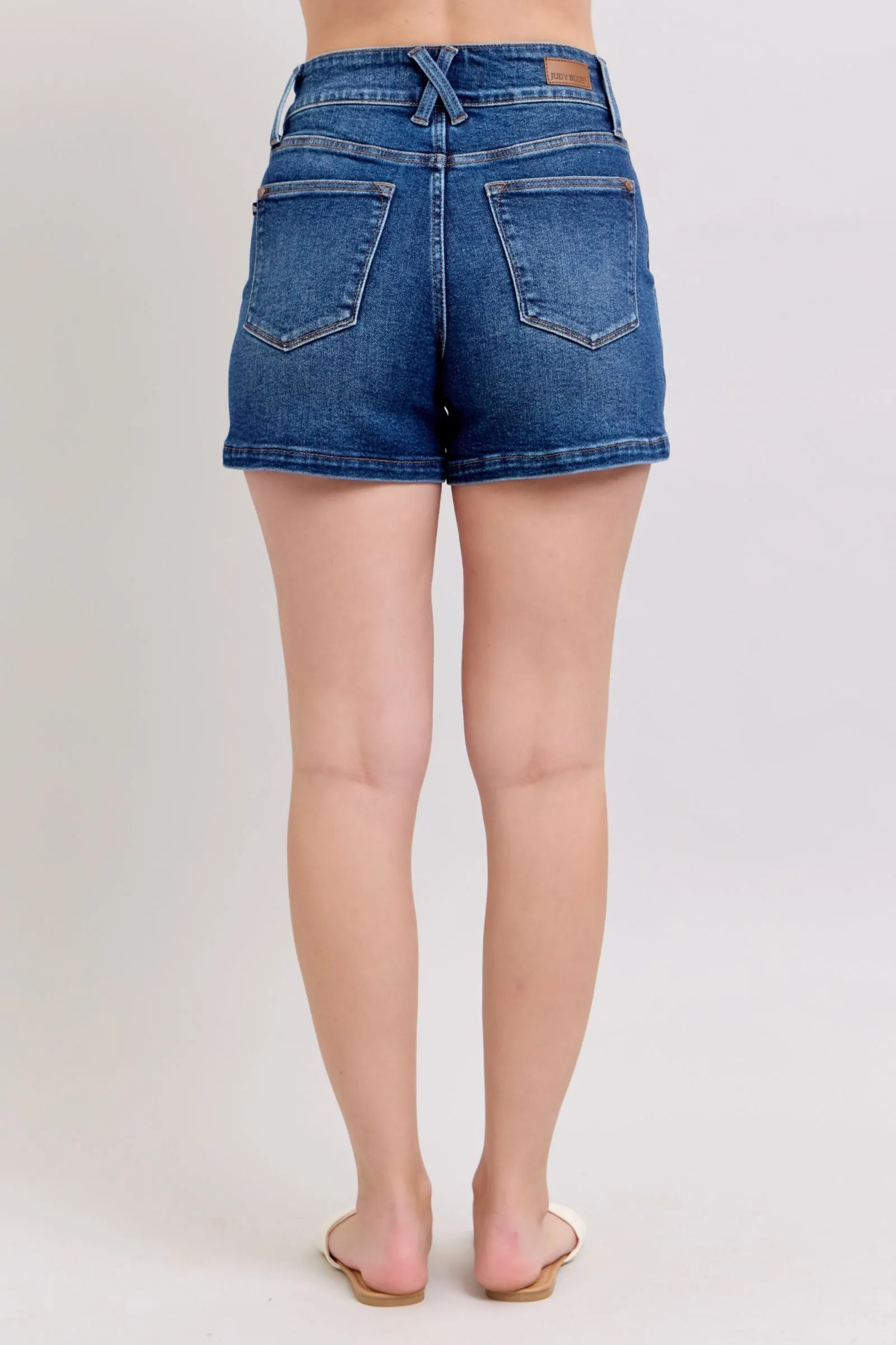 Judy Blue "Everly" High Waist Double Button Short