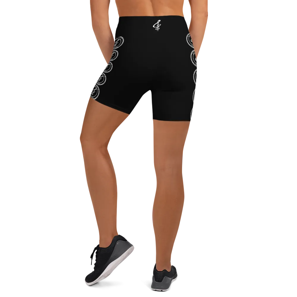 JUST GET IT! Black Yoga Shorts