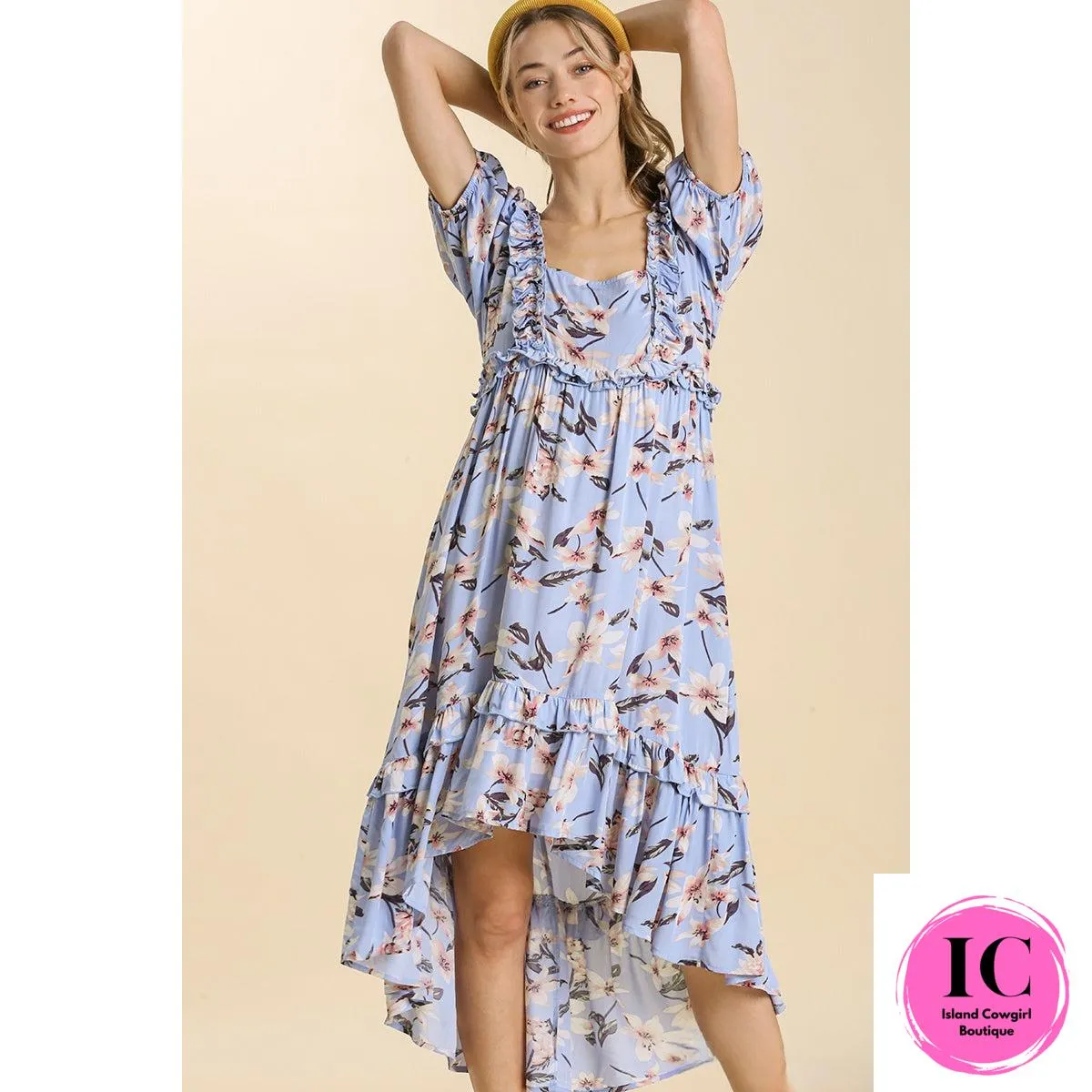 Keep You Close Floral Midi Dress