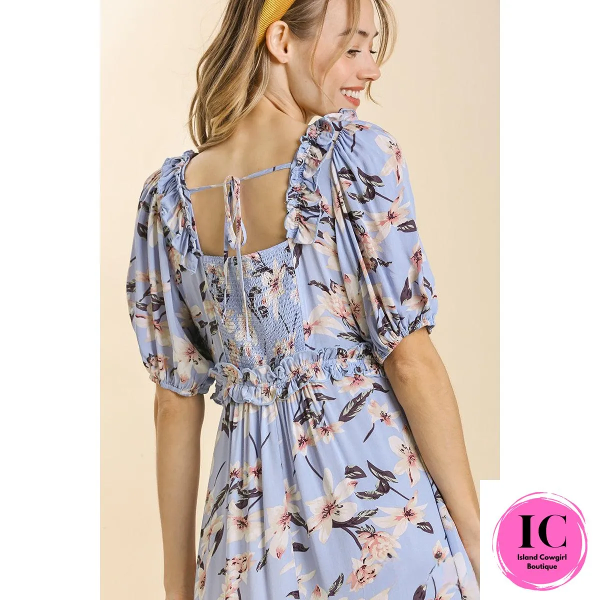 Keep You Close Floral Midi Dress