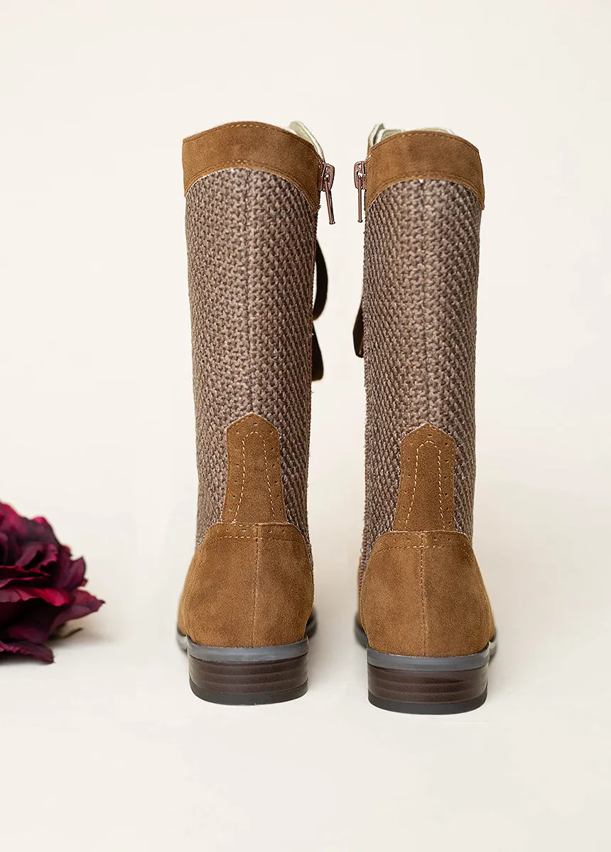 Keiko Tall Boots in Nutmeg