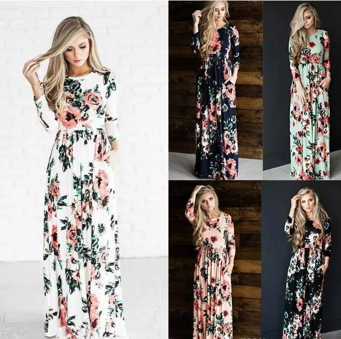 Khloe Women's Flowy Floral Maxi Dress