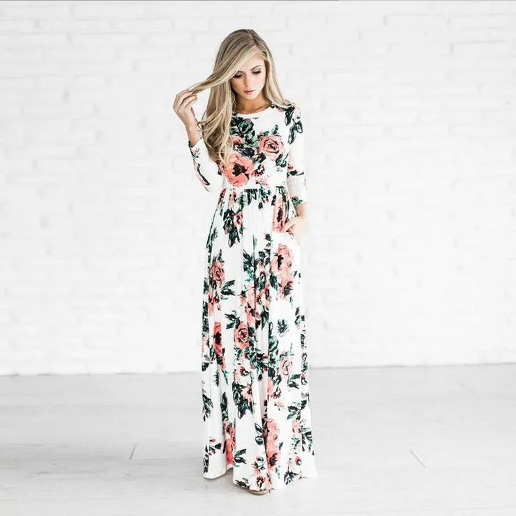 Khloe Women's Flowy Floral Maxi Dress