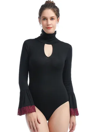 Kimi   Kai Women's "Dea" Cut Out Bell Sleeve Bodysuit