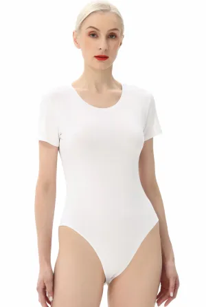 Kimi   Kai Women's Round Neck Basic Bodysuit