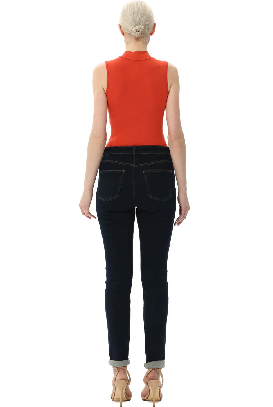 Kimi   Kai Women's Turtleneck Sleeveless Bodysuit