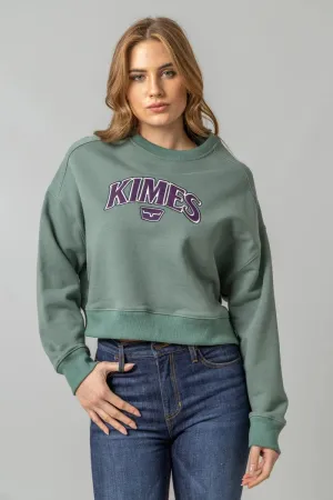 LADIES PINE COLFAX CROP SWEATSHIRT