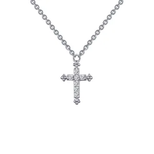Lafonn Simulated Diamond 0.07ct Cross Necklace 9N023CLP