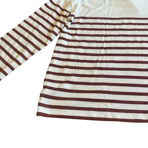 Lane Bryant Pullover Stripe Sweater Collar 100% Cotton Size 18/20 Women's NWT
