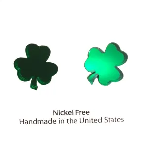 Laser Cut Shamrock Earrings