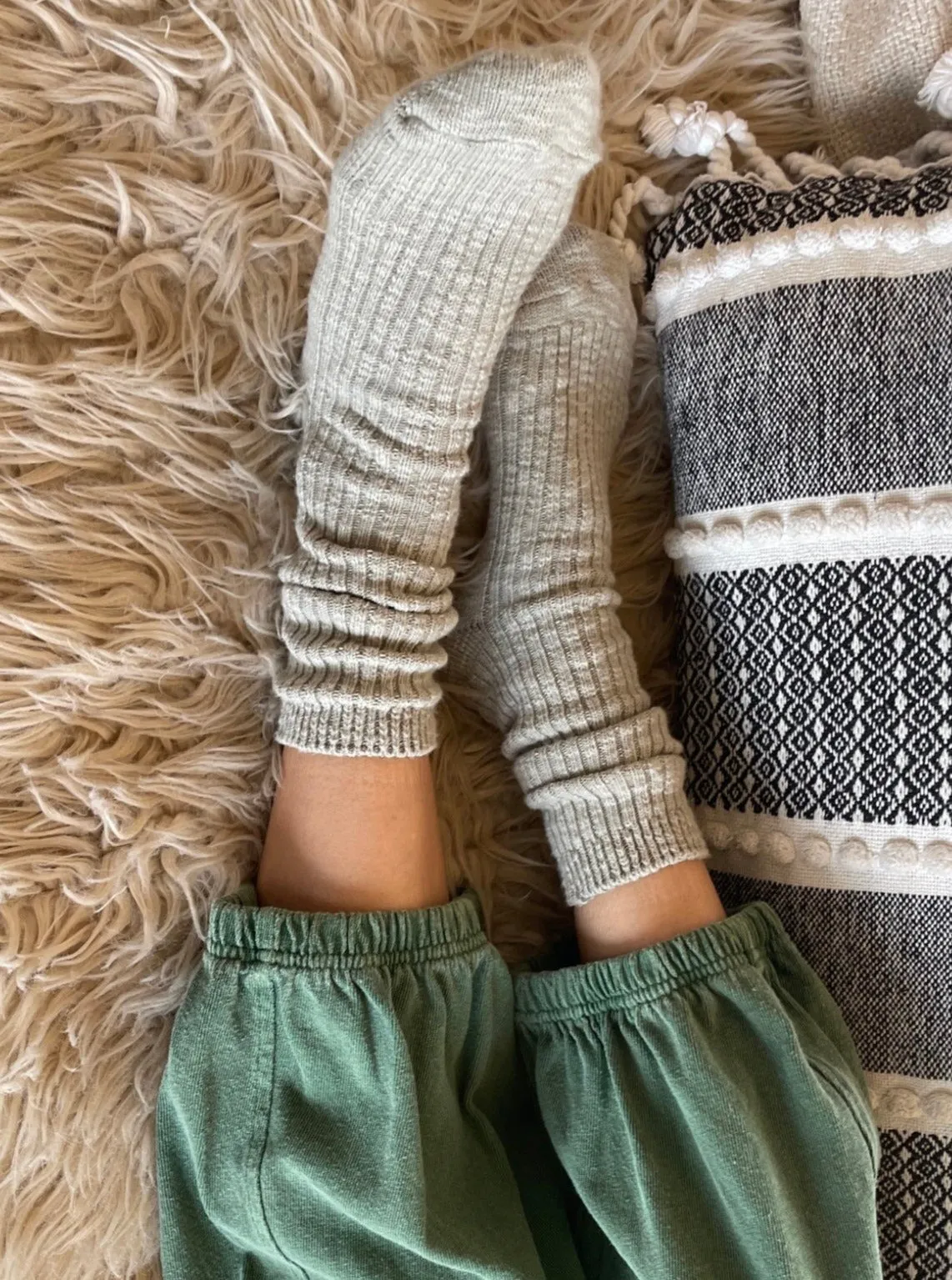 Le Bon Shoppe Cottage Socks- Smoked Sage