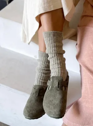 Le Bon Shoppe Cottage Socks- Smoked Sage
