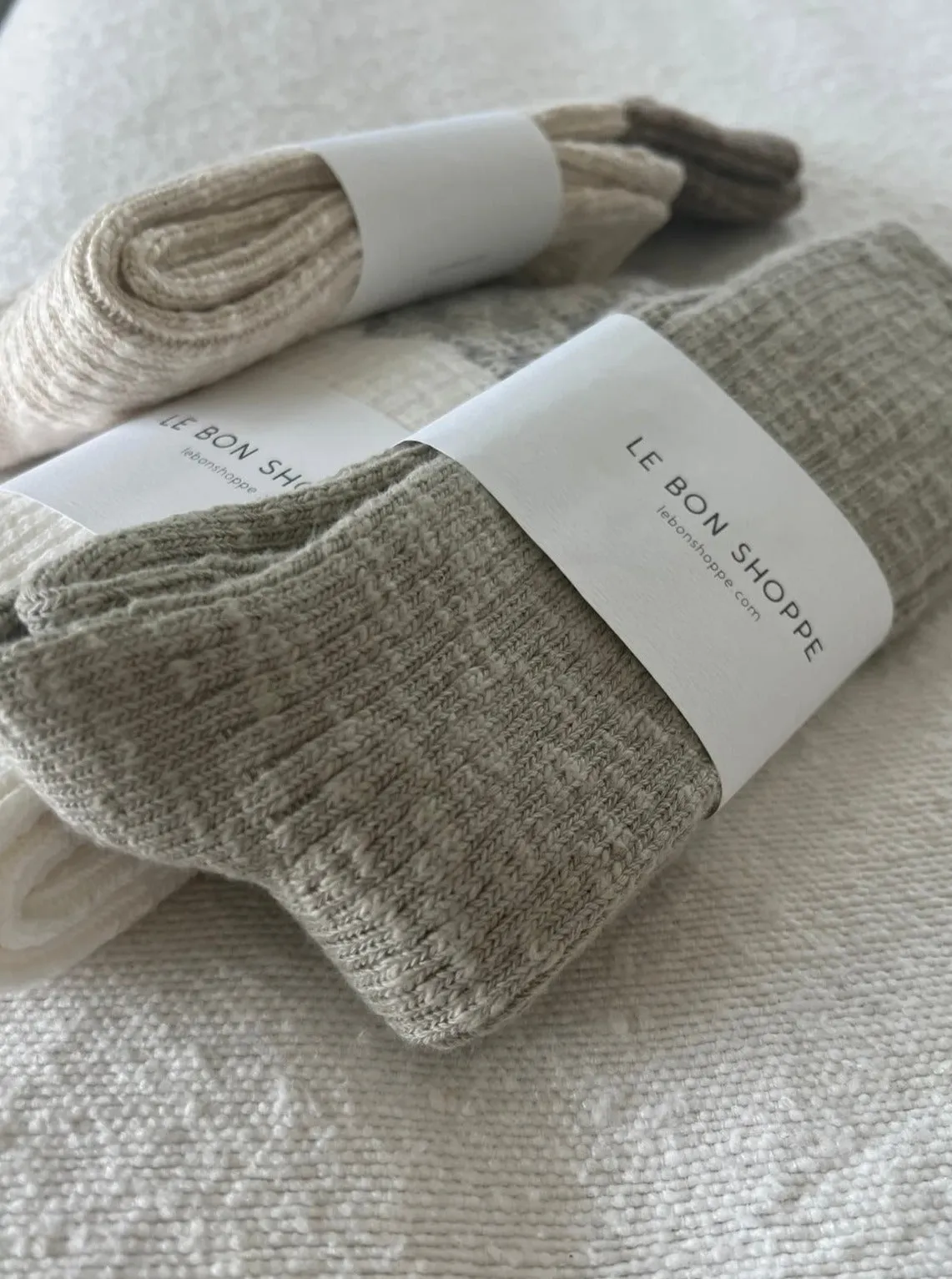 Le Bon Shoppe Cottage Socks- Smoked Sage