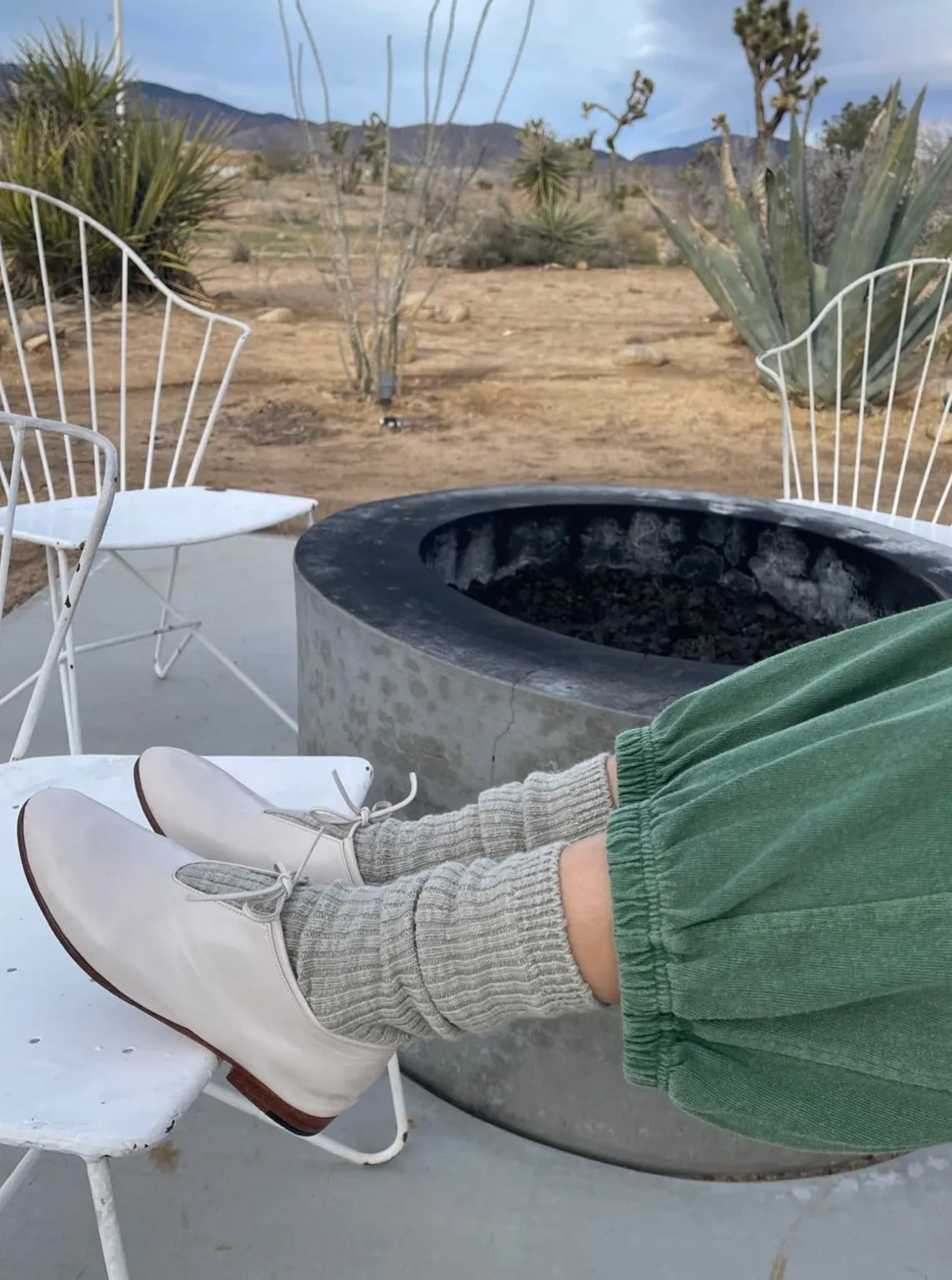 Le Bon Shoppe Cottage Socks- Smoked Sage